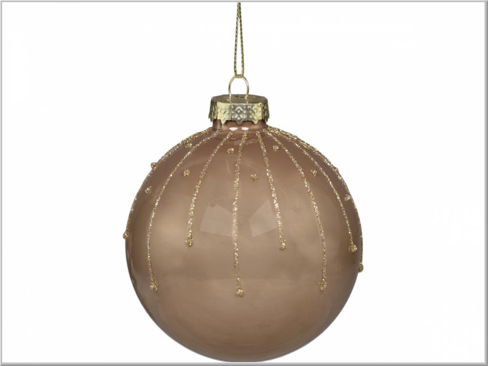 Christbaumkugel m.Glasur Ø8cm