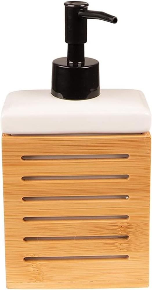 Seifen/Lotionsspender Bbambus Keramik 10x6x13cm