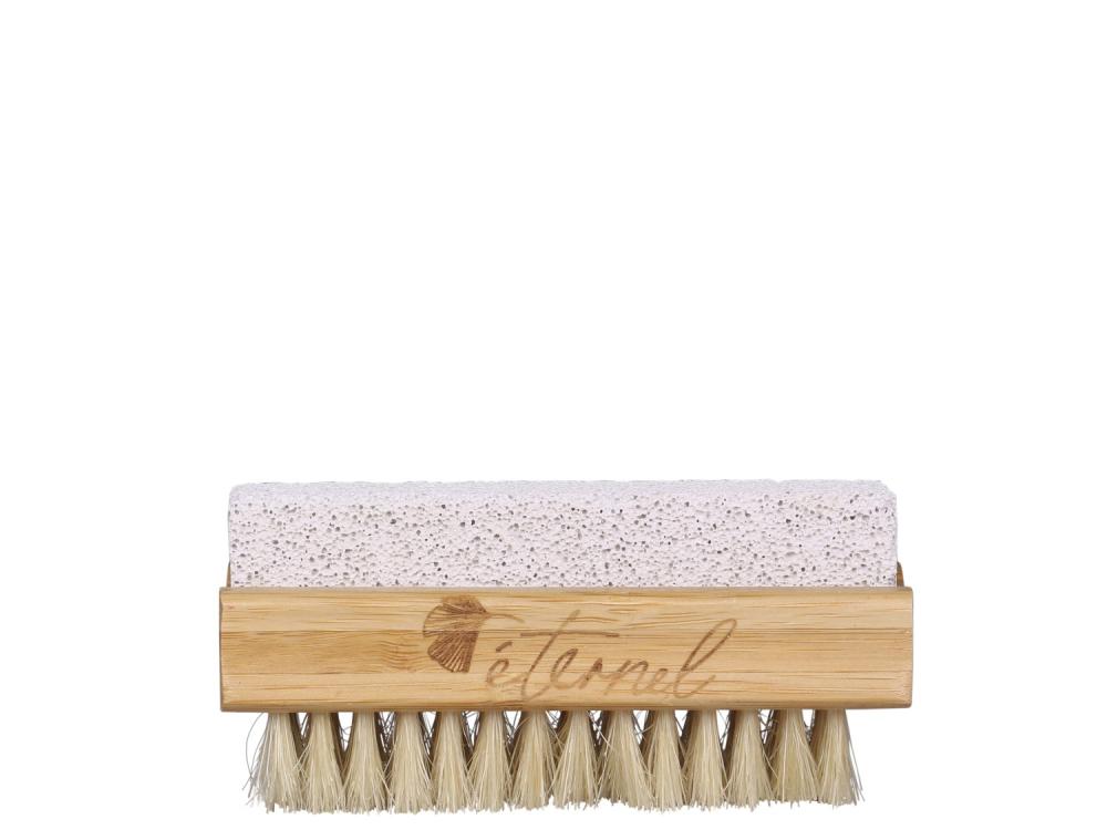 Nail brush with pumice stone Éternel bamboo