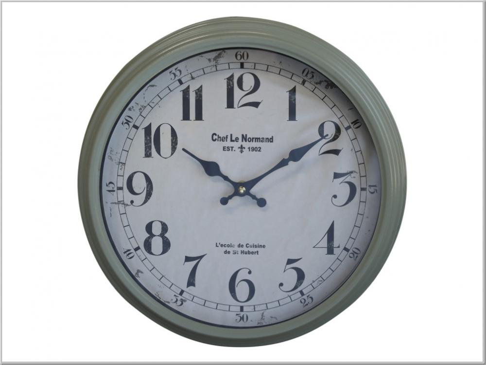 Preview: Französische Wanduhr Uhr Antique Verte Ø31cm