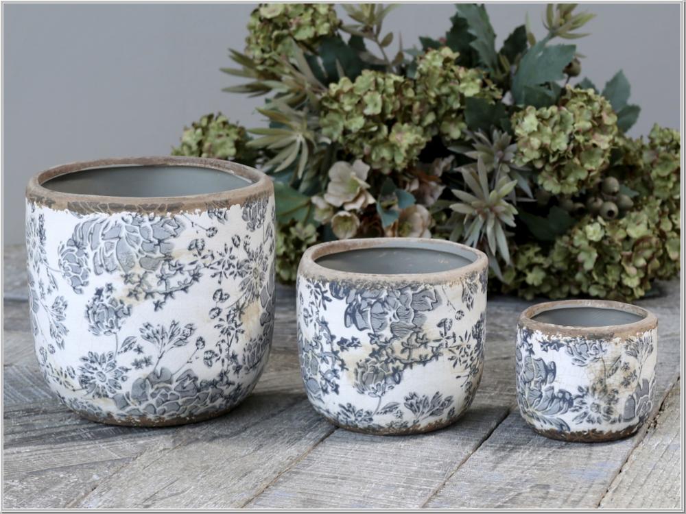 Töpfchen H7xØ8cm Schale Melun blue