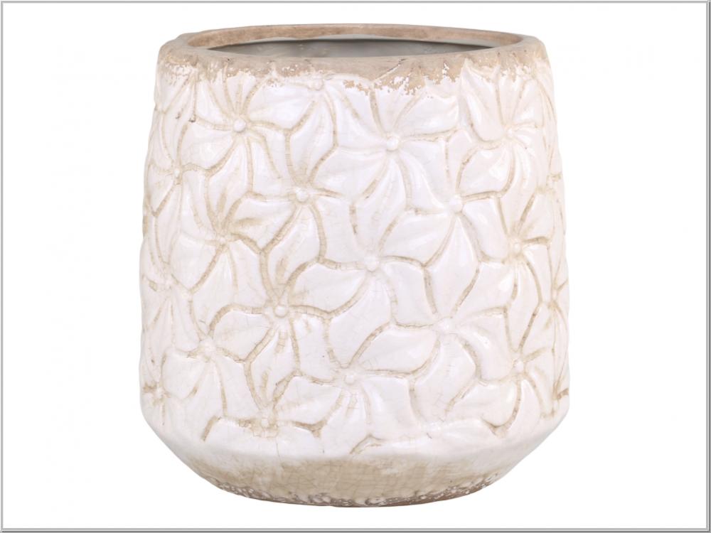 Planter Flower 3D Cream Colmar