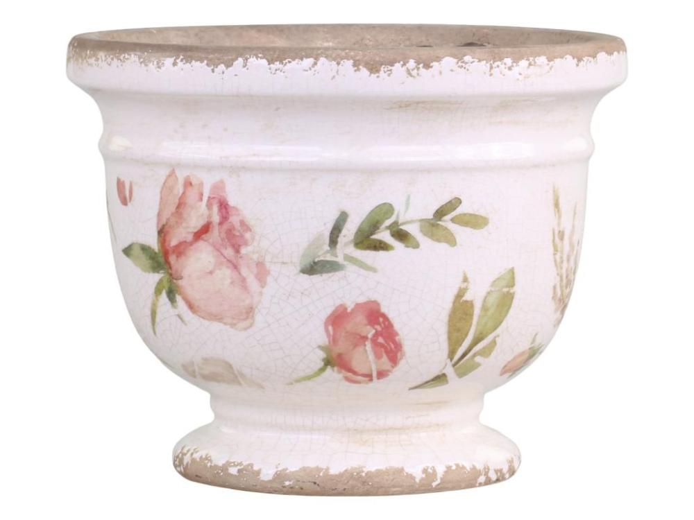 Pflanzopf Étel Blumen H14,5xØ14,5cm