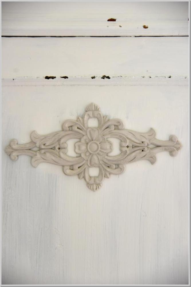 Jeanne d'Arc Living Holzornament Vintage Paint Ornament 20x10cm Wood Carving 