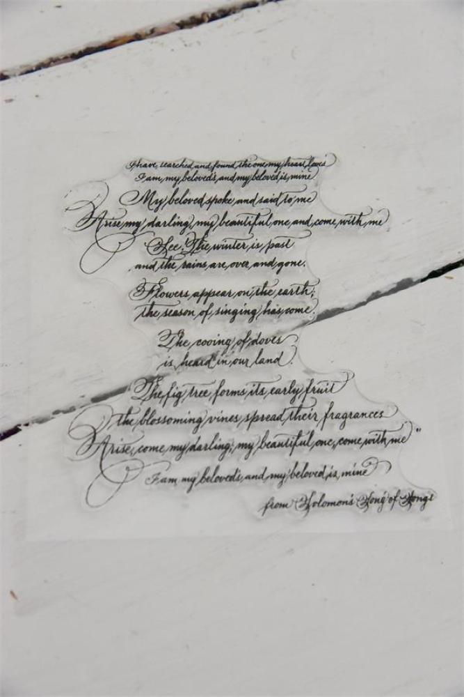Stamp Text 15x15cm