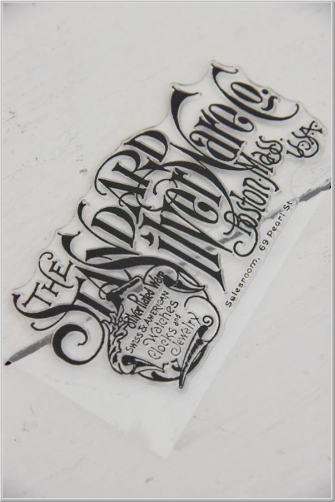 Vintage  Paint Stencil Silver Ware