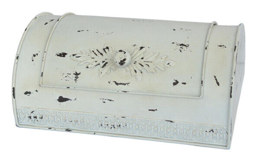 Shabby Brotkasten Vorratsbehälter Metall