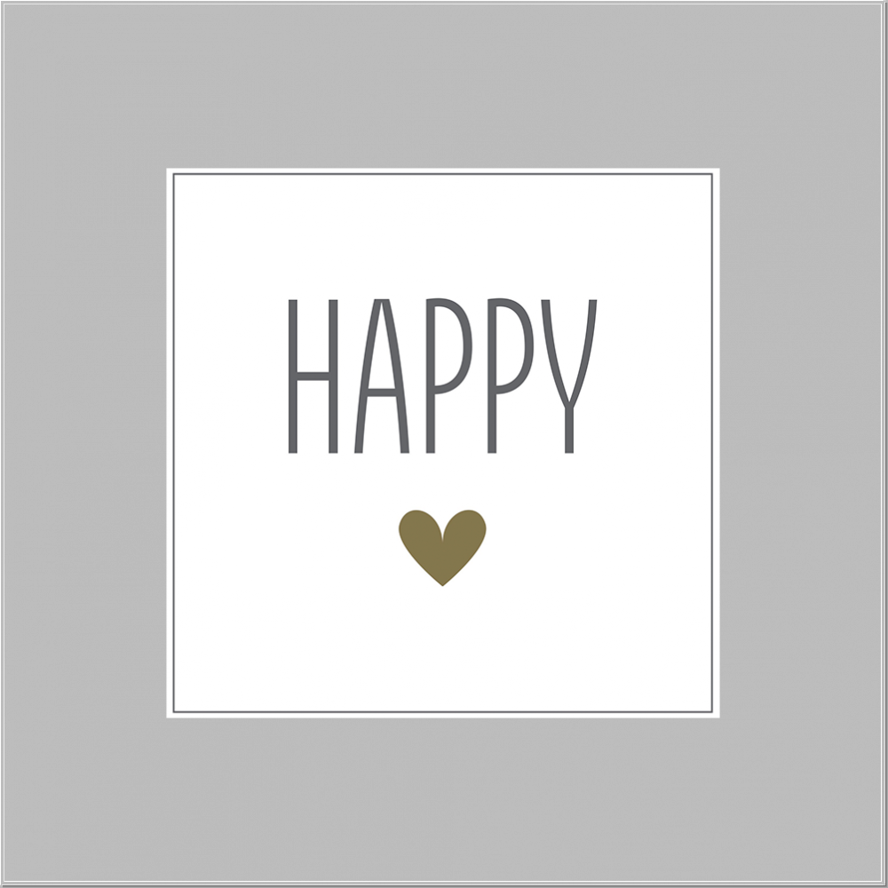 Paper napkin HAPPY 33x33cm