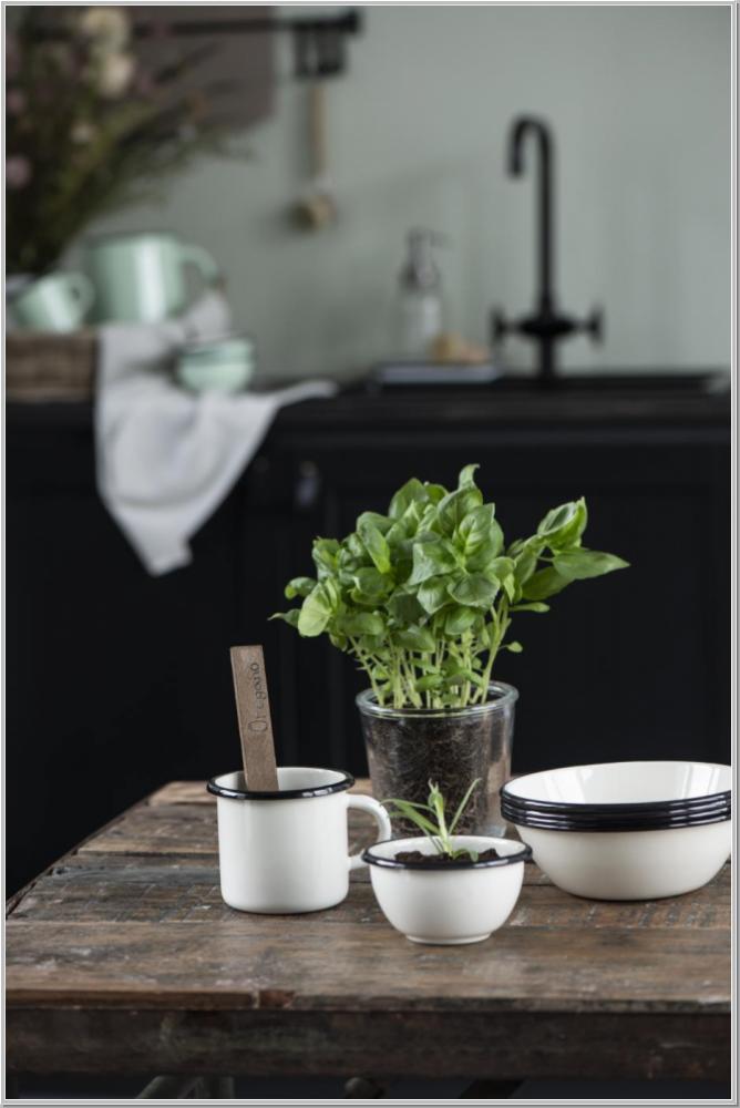 Preview: Schale Emaille Butter Cream Ø10,5cm