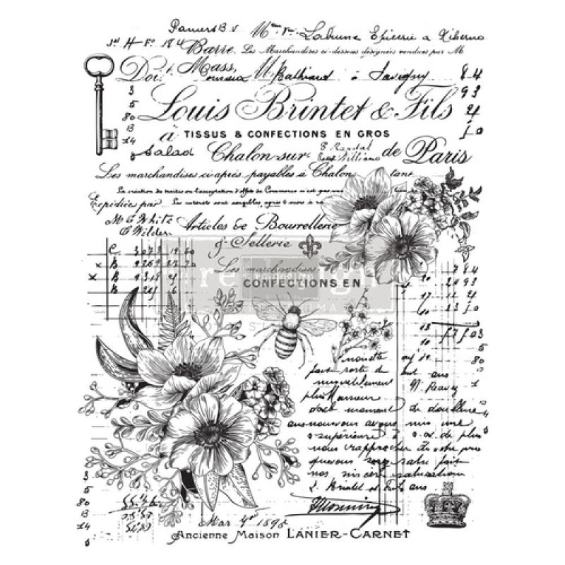 Décor Transfers® - Lovely Ledger 61x79cm Möbel Wand Deko Transferfolie