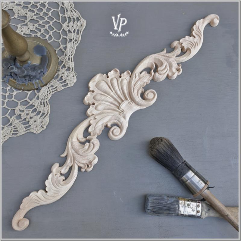 Holzornament Vintage Paint Ornament 50x11cm