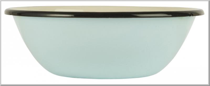 Schale Emaille Hellblau Cream Ø16,5cm