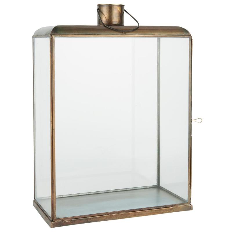 Lantern Messing Glass H48cm