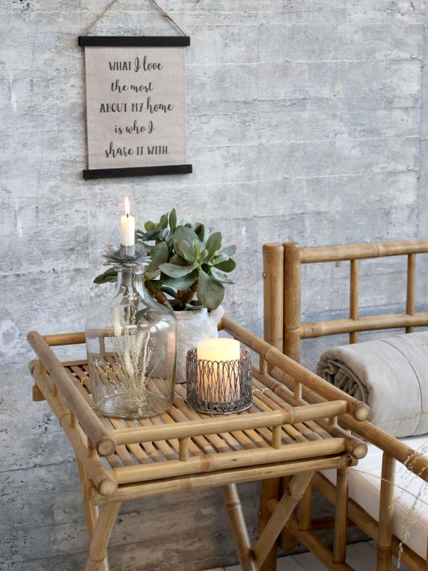 Picture on canvas with text H30x24cm