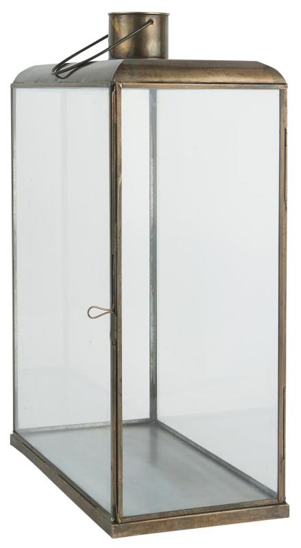 Lantern Messing Glass H48cm