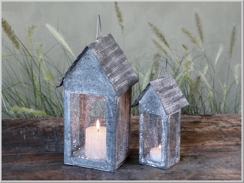 Fil de Fer Lichthaus Zink H16,5cm