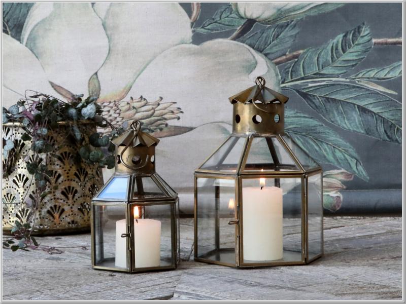 French lantern brass H16cm