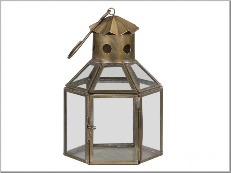 French lantern brass H16cm