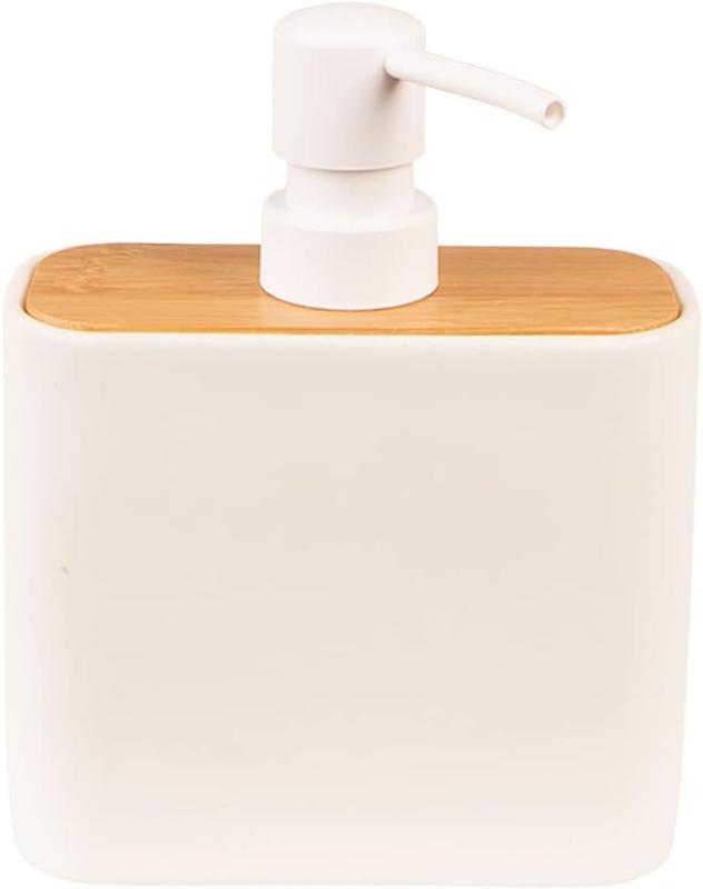 Seifen/Lotionsspender Bbambus Keramik 10x6x13cm