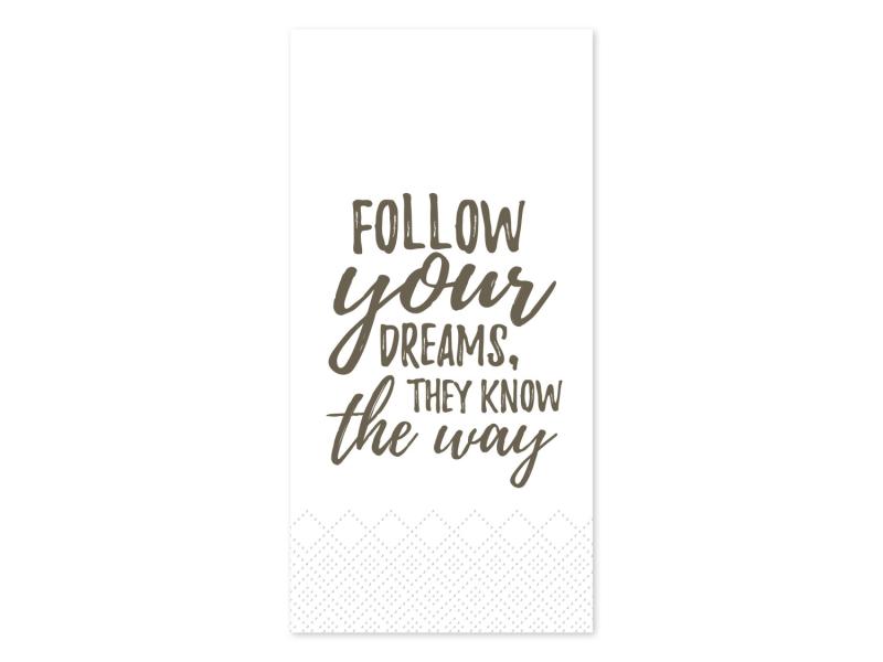 Papernapkin Follow your Dreams 20x10cm