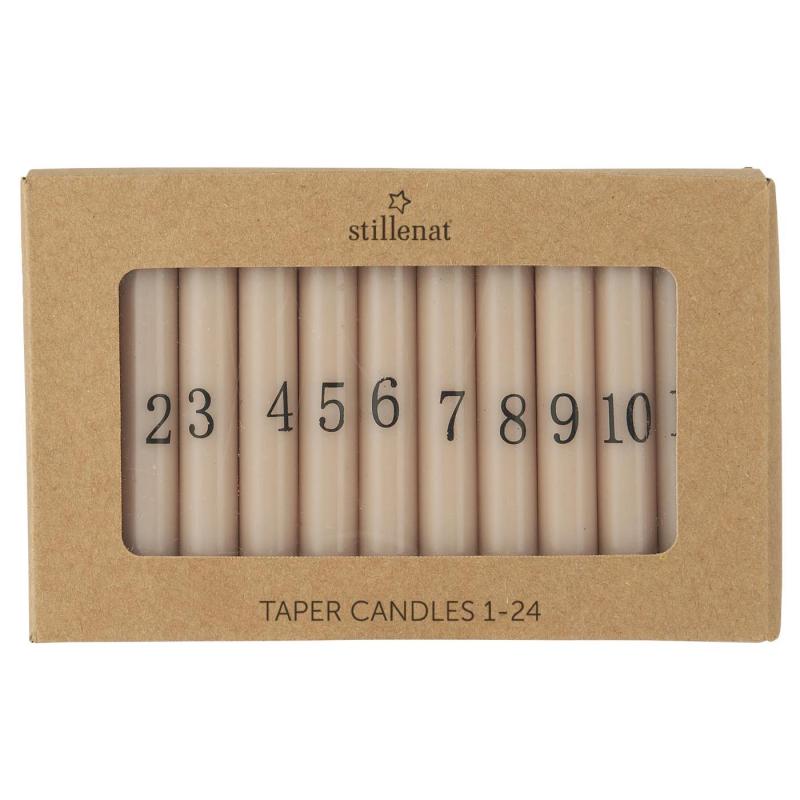 Small Candles Set of 24 H10xØ1,3cm