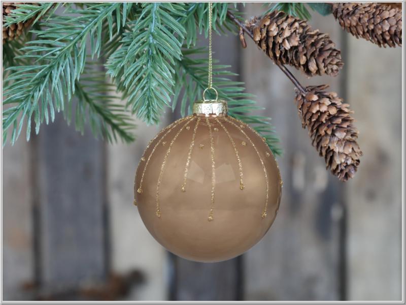 Christbaumkugel m.Glasur Ø8cm