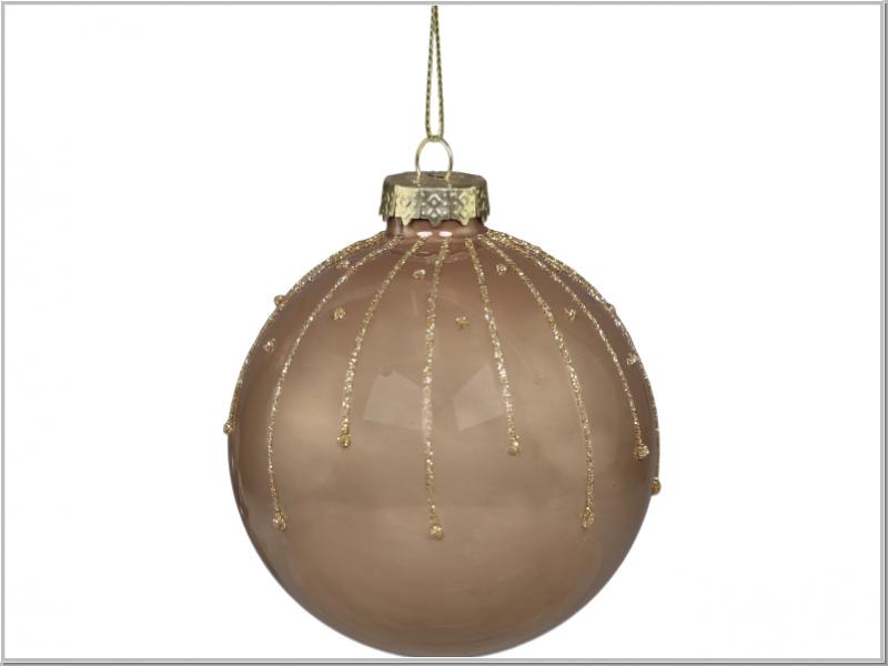Christbaumkugel m.Glasur Ø8cm