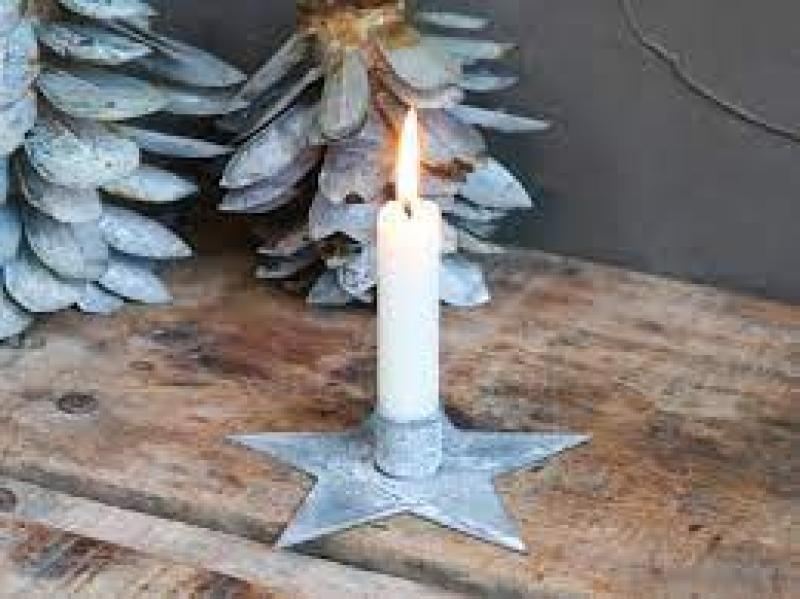 Candle holder star for candles Ø13cm