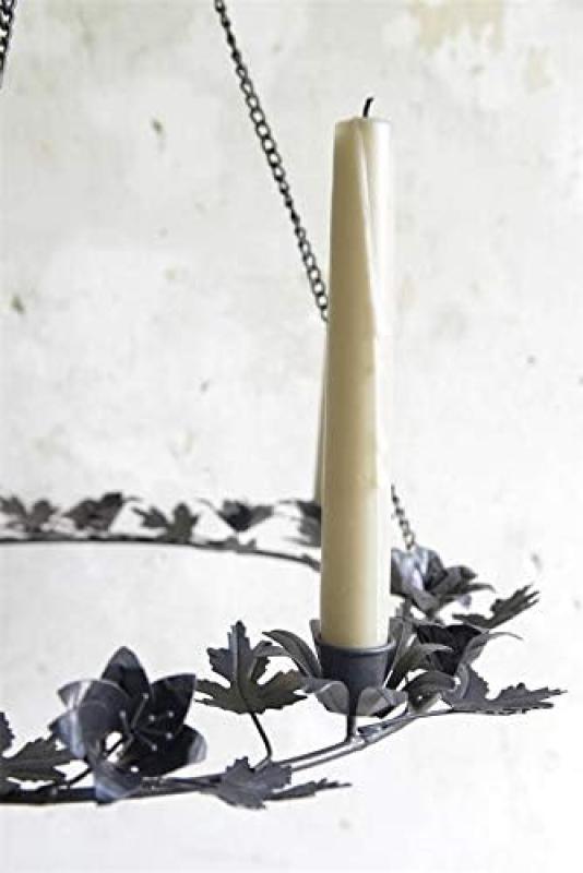 JDL Adventskranz mit Metallblättern Ø 41cm