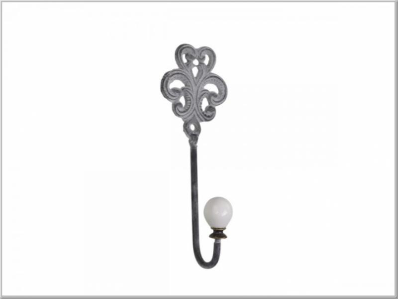 Hook for Wall Grey Iron H 16  cm