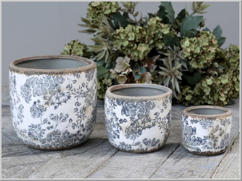 Töpfchen H7xØ8cm Schale Melun blue