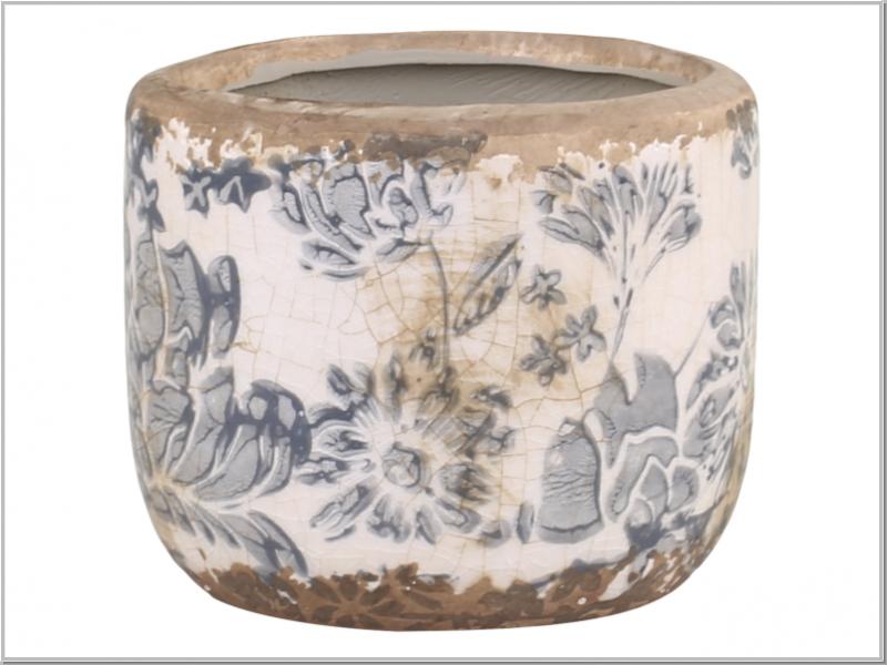 Töpfchen H7xØ8cm Schale Melun blue