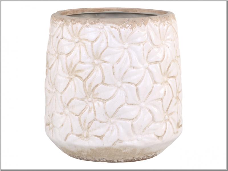 Planter Flower 3D Cream Colmar