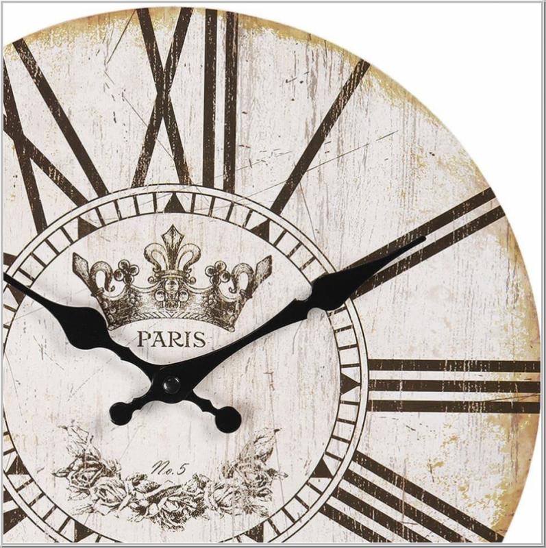 Wanduhr Uhr Vintage PARIS Ø 30cm