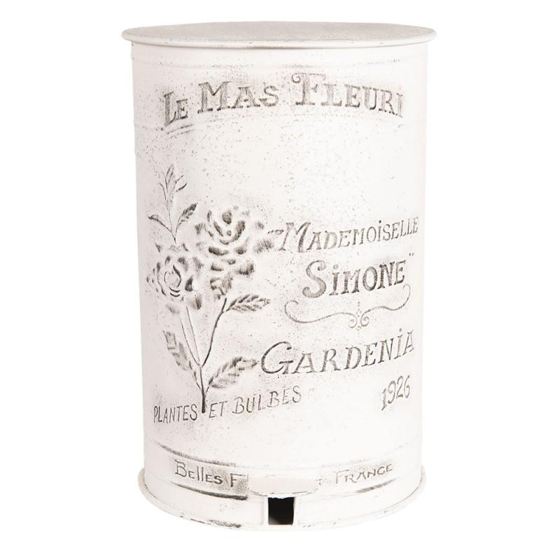Trash can pedal bin white 12000ml