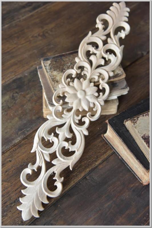 Vintage Paint Wood Ornament 60cm