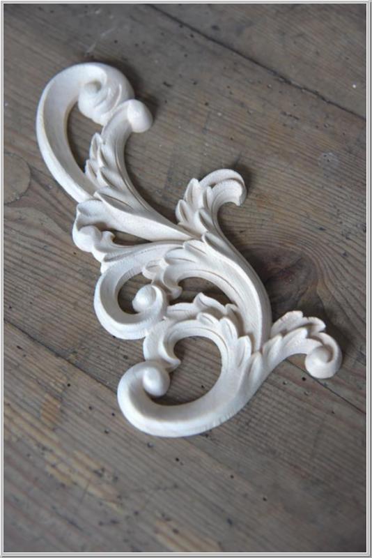 JDL Holzornament Vintage Paint Ornament 20x10 cm
