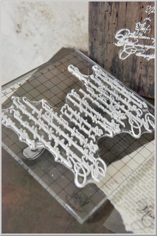 Stamp Text 15x15cm