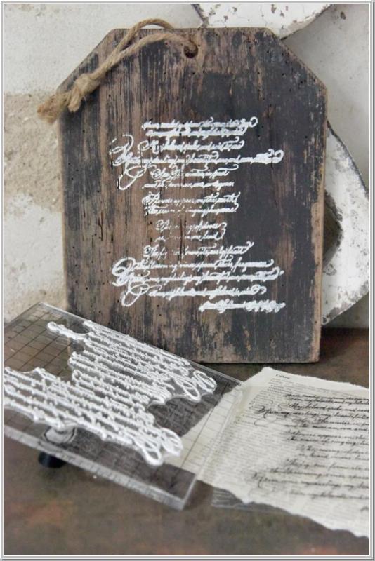 Stamp Text 15x15cm