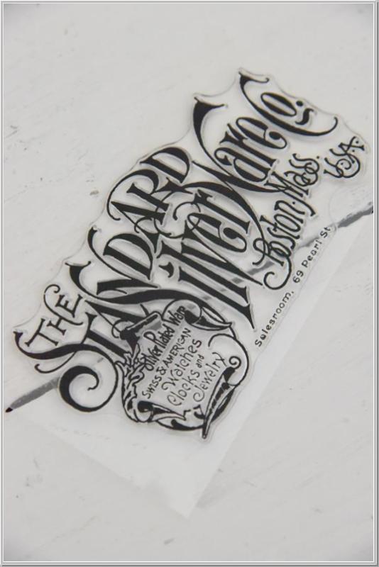 Vintage  Paint Stencil Silver Ware