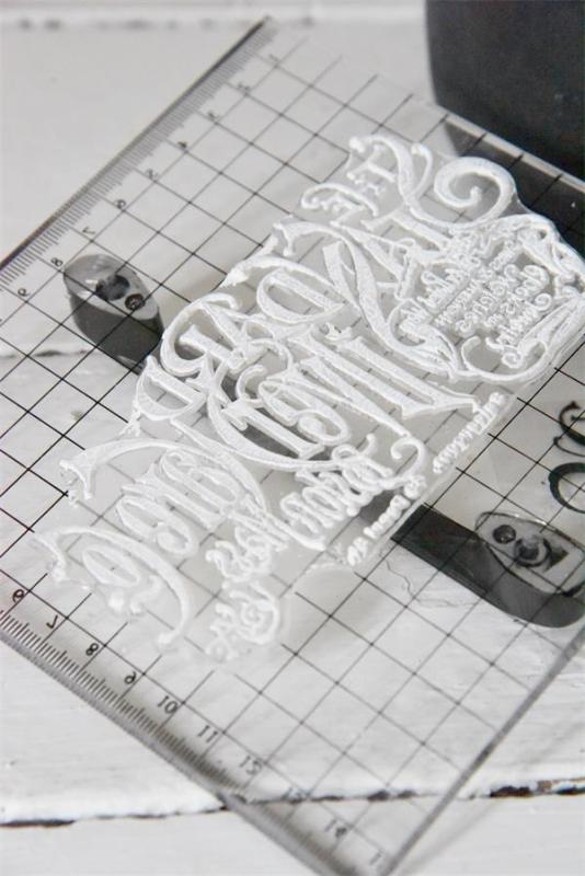 Vintage  Paint Stencil Silver Ware