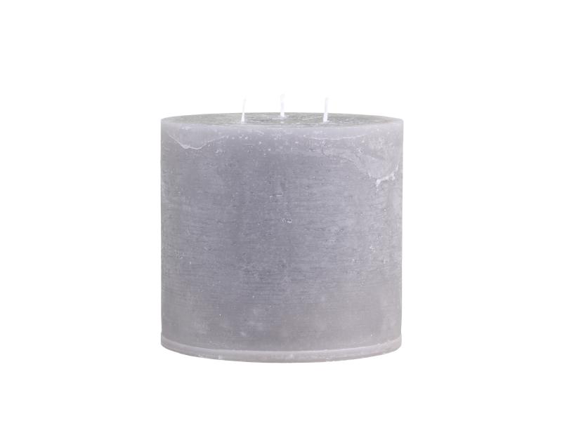 Macon rustic pillar candle STONE H15/Ø15cm