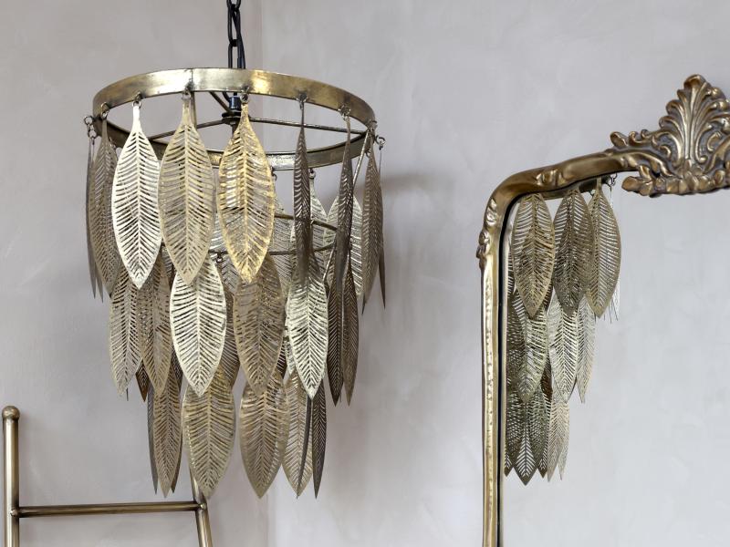 Ceiling lamp with metal decoration H52xØ37,5cm lamp