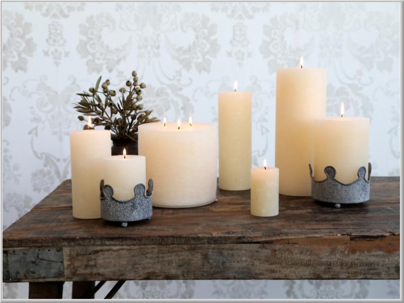 Macon Candle Creme H10x 7cm