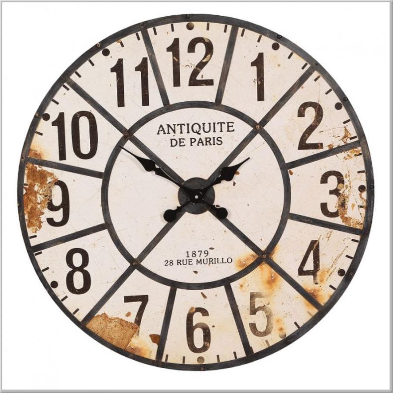 Vintage Wallclock Iron Ø80cm