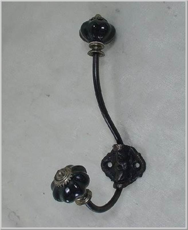 Wandhaken Garderobenhaken schwarz