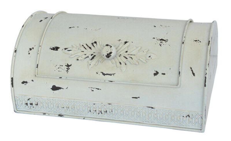 Shabby Brotkasten Vorratsbehälter Metall