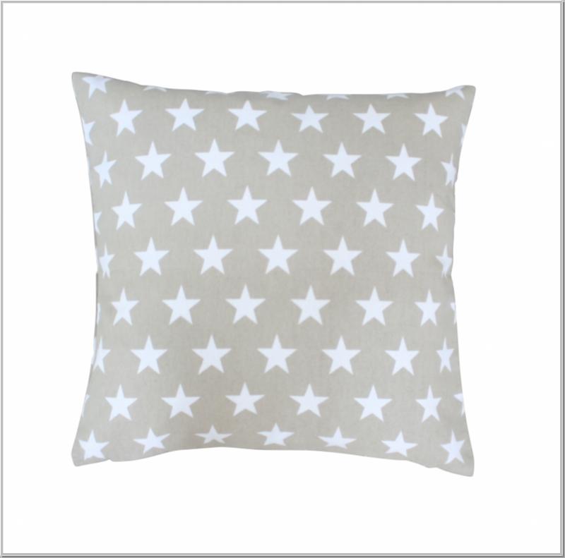 Cushion Cover Stars Taupe 50x50