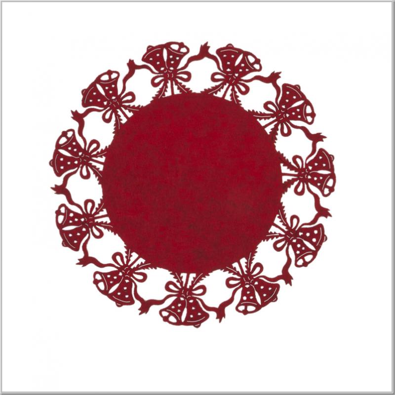 Placemat placemat felt Christmas blanket Ø35 cm