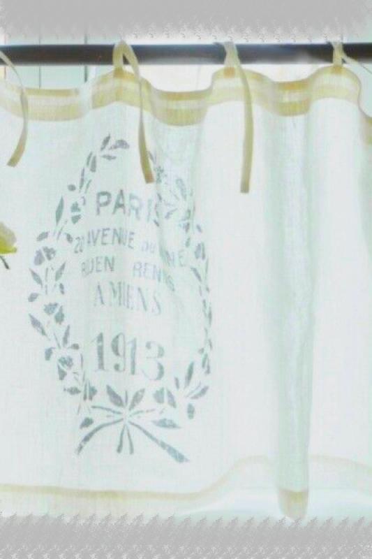 Femme Facon curtain Bistro 150x40cm linen natural